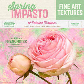 Spring Impasto painted texture collection